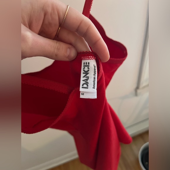 American Apparel red leotard - Picture 2 of 3